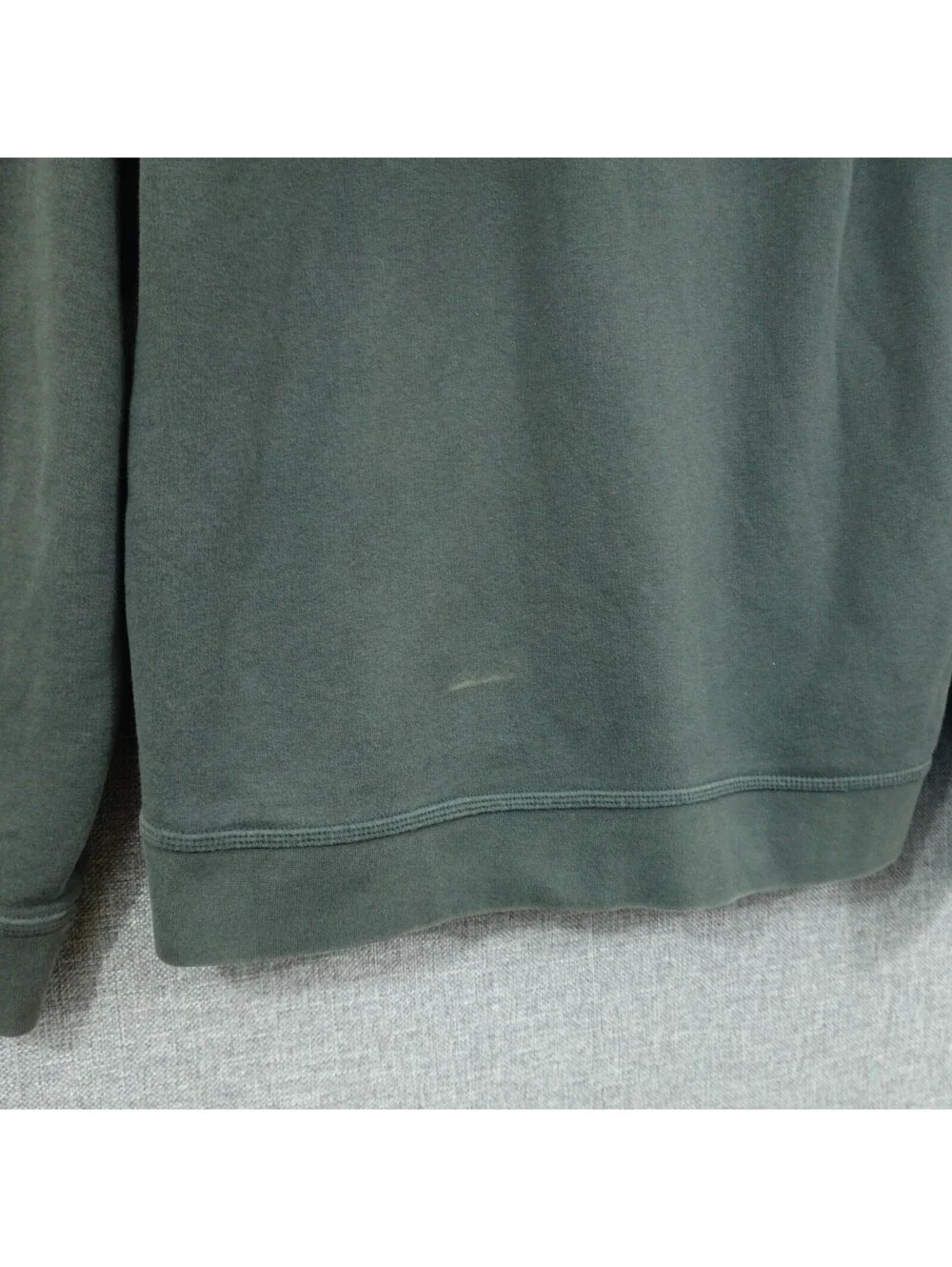 Nike Sz M Gray Hoodie Sweatshirt Neon Yellow Logo Fleece Pullover Cotton Blend